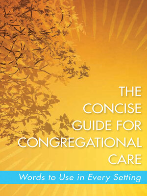 cover image of The Concise Guide for Congregational Care
